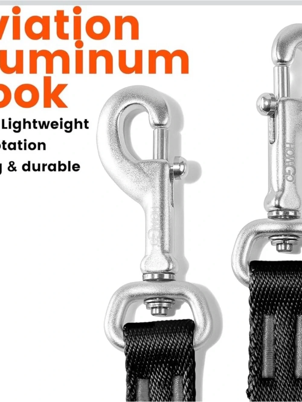 HOWGO Double Dog Leash, Tangle-Free 360 Swivel (Black, Pro M-L Splitter) Individ
